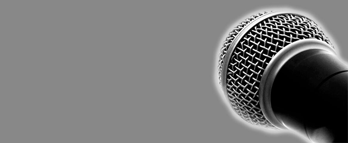 microphone gray background